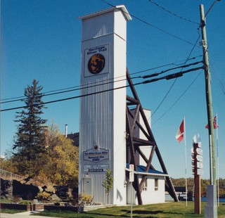 Cobalt Historical Society offices - re-purposed Pan Silver Headframe - Silver Street, Cobalt